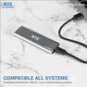 CASE SSD Enclosure Casing SSD M2 NVME Type C NYK USB 3.1 To M.2 NVME_2