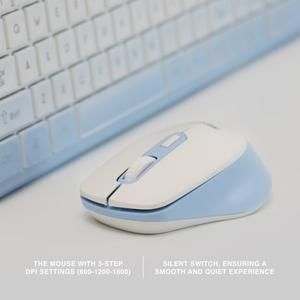 Rexus Keyboard Mouse Wireless RX-KM10 Combo Classic Design_3