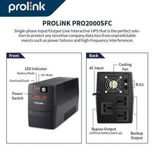 UPS Prolink Pro2000SFCU Pro 2000 SFCU Super Fast Charging 2000VA_2