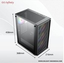 Casing INFINITY RANGER V2 - ATX, mATX Gaming Case Ranger V2 + 3 Fan_4