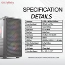 Casing INFINITY RANGER V2 - ATX, mATX Gaming Case Ranger V2 + 3 Fan_5