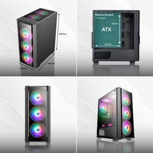 Casing INFINITY VESTA V3 V 3 - mATX, ATX - TEMPERED GLASS Free 4Fan_2
