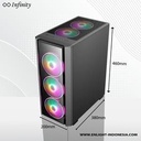 Casing INFINITY VESTA V3 V 3 - mATX, ATX - TEMPERED GLASS Free 4Fan_3