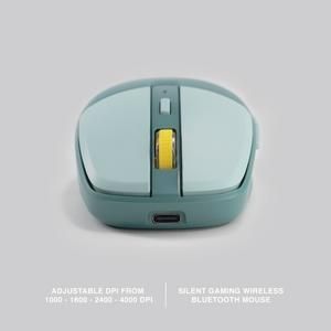 Mouse REXUS Q-10 Wireless + Bluetooth Gaming Silent Nava Q10 Recharge Battery_2