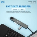 NYK Converter 8 in 1 Type C to Hub USB Lan HDTV Card Reader C8_4