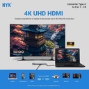 NYK Converter 8 in 1 Type C to Hub USB Lan HDTV Card Reader C8_5