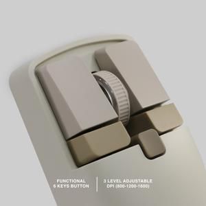 Mouse REXUS Wireless + Bluetooth Office Retro QB400 Recharge Battery - QB 400_2