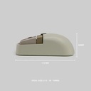 Mouse REXUS Wireless + Bluetooth Office Retro QB400 Recharge Battery - QB 400_4