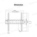 BRACKET TV LED LCD MONITOR 32"-70" OXIMUS TL420 Wallmount Tilt_3