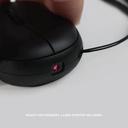 REXUS PM100 / PM-100 Mouse Bluetooth + Wireless Silent with Laser Pointer Rechar_4
