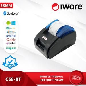 Printer Bluetooth Kasir PPOB C-58BT Iware C58BT Thermal 58mm Android+Win+IOS_2