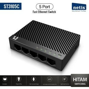 NETIS ST3105C 5 Port RJ45 100M Fast Ethernet Switch 10/100Mbps_2