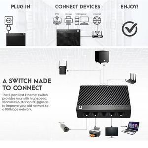 NETIS ST3105C 5 Port RJ45 100M Fast Ethernet Switch 10/100Mbps_5
