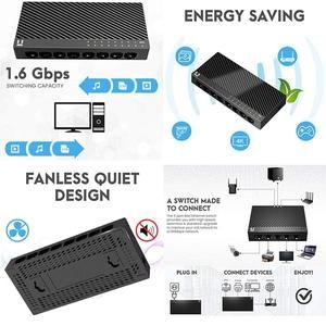 Netis Ethernet Switch ST3108C 8 Port RJ45 100M Fast Promo Beli 2 Pcs_2