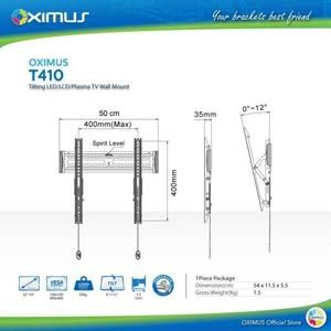 BRACKET TV LED LCD MONITOR 32"-55" OXIMUS T410 WALL MOUNT TILT_2