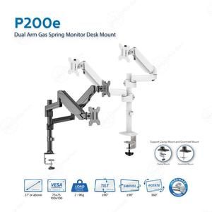 OXIMUS P200e DUAL ARM GAS SPRING MONITOR DESK MOUNT Bracket LED Monitor 27 - 34"_2