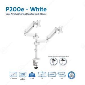 OXIMUS P200e DUAL ARM GAS SPRING MONITOR DESK MOUNT Bracket LED Monitor 27 - 34"_3