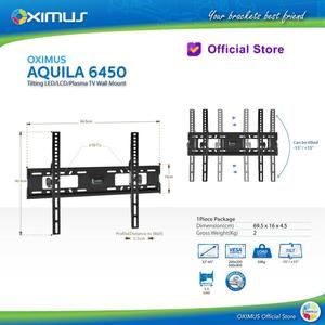 BRACKET TV LED LCD MONITOR 32"-65" OXIMUS AQUILA 6450 WALL MOUNT TILT - AQUILA 6_2