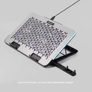 Rexus Breeze B145 Cooling Pad 6 fan with RGB & Phone Holder_5