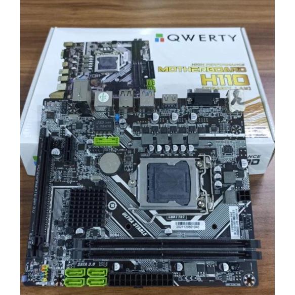 MOBO QWERTY H110 NVME Motherboard H 110 DDR4, LGA 1151 GARANSI 1 TAHUN_2