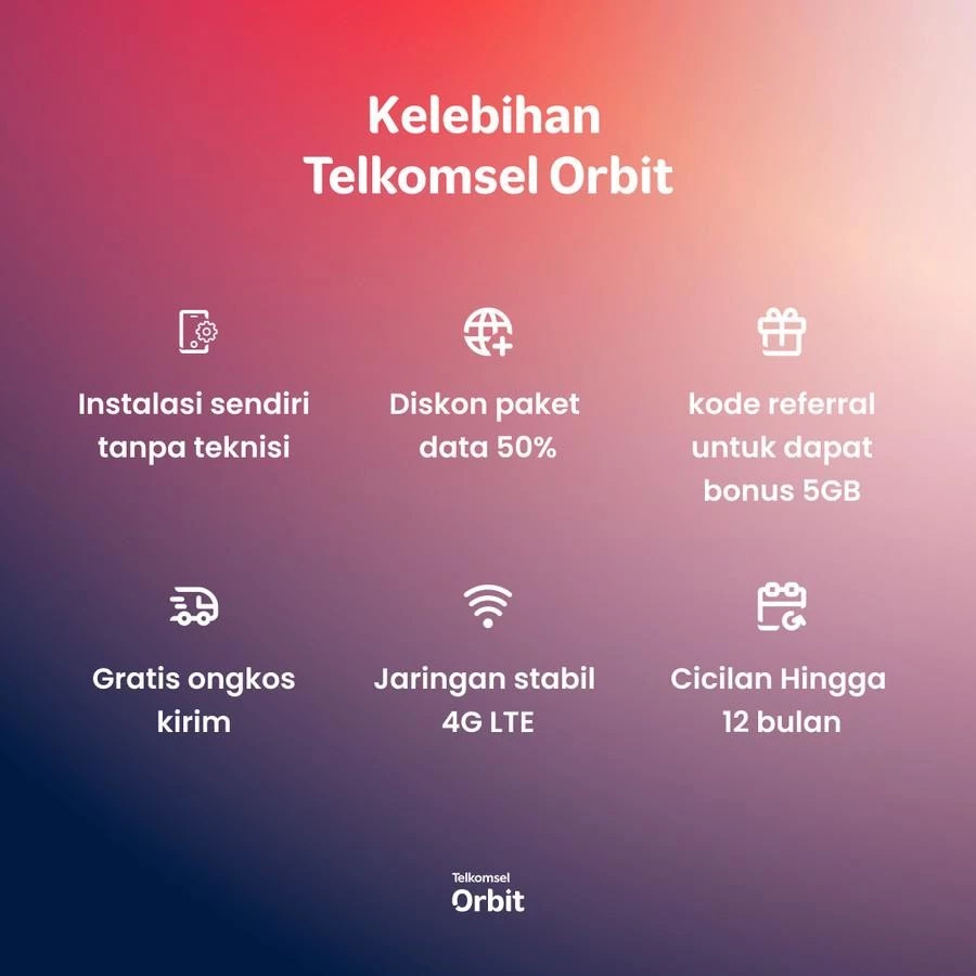 Telkomsel Modem Orbit Pro G1 (HKM-288) Wifi 4G High Speed Free kuota_3