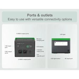 APC Schneider OffGrid Portable Power Station 500, 517Wh Lithium-ion, 2 Schuko, S_3