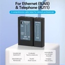 VENTION LAN Tester Manual Network Cable Tester Ethernet RJ45/RJ11 Black - KEF_2