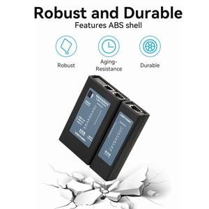 VENTION LAN Tester Manual Network Cable Tester Ethernet RJ45/RJ11 Black - KEF_4