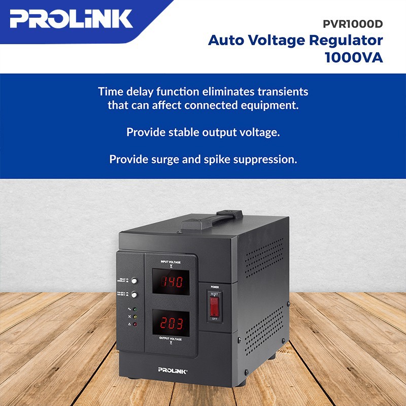 Stabilizer Prolink PVR1000D Stavolt AVR Relay Controlled PVR 1000D_2
