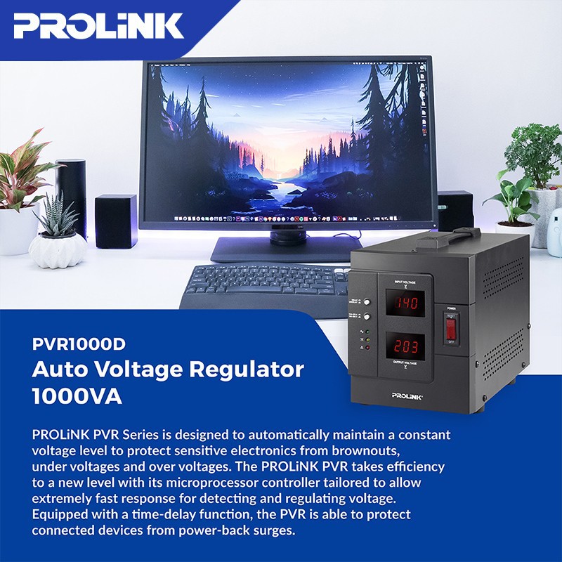 Stabilizer Prolink PVR1000D Stavolt AVR Relay Controlled PVR 1000D_3