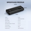 ROBOT Power Bank RT102 10000mAh 15W Dual Port Type C Micro USB Fast Charging Hit_2