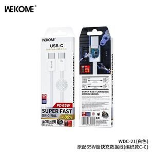 Kabel Data Wekome WDC-21 Original 65W Super Fast Charging Data Cable (Braided) (_2