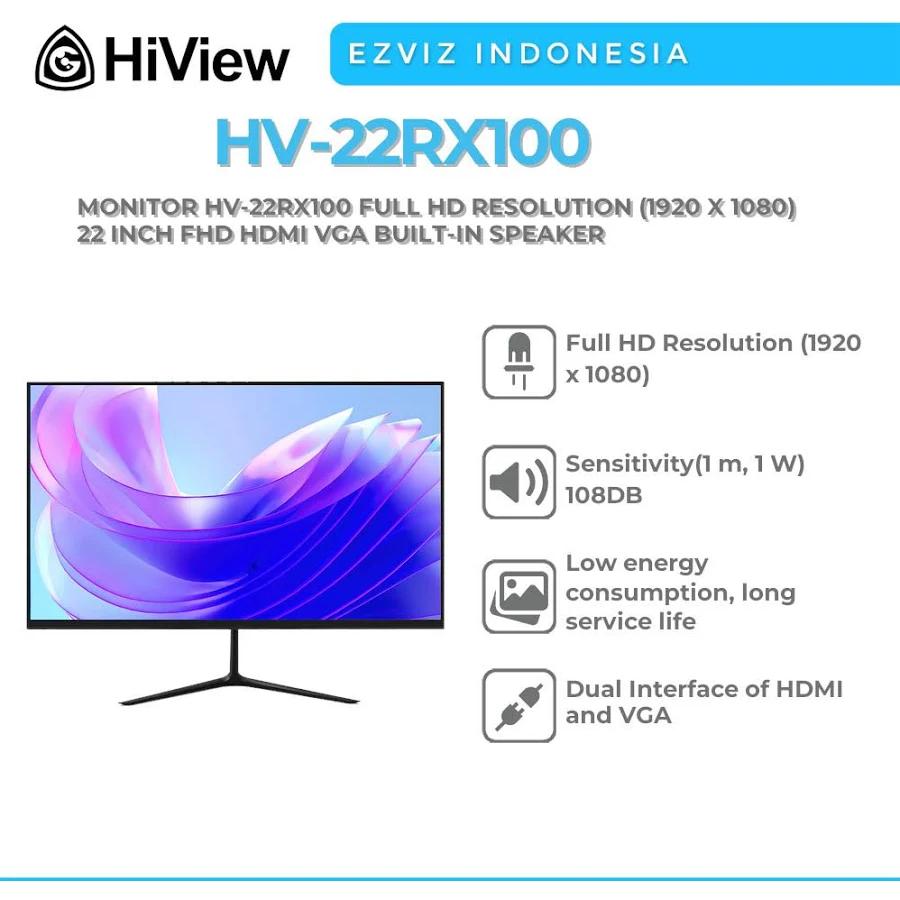 Dahua Monitor DHI-LM22-A200Y 22" Full HD 100Hz HDMI VGA Speaker_2