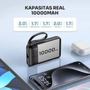 ROBOT RT-17 Smart Powerbank Mini 37W 10000mAh With Cable USB to Type C Power Ban_4
