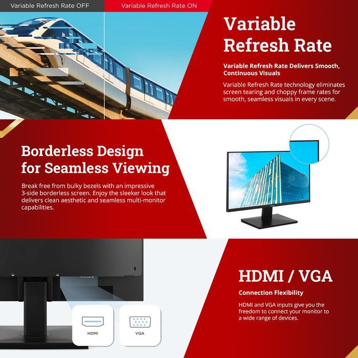 Monitor LED ViewSonic VA2209-H-2 22” IPS Full HD Monitor with Fast 1ms Response _3