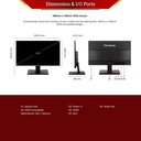 Monitor LED ViewSonic VA2209-H-2 22” IPS Full HD Monitor with Fast 1ms Response _5