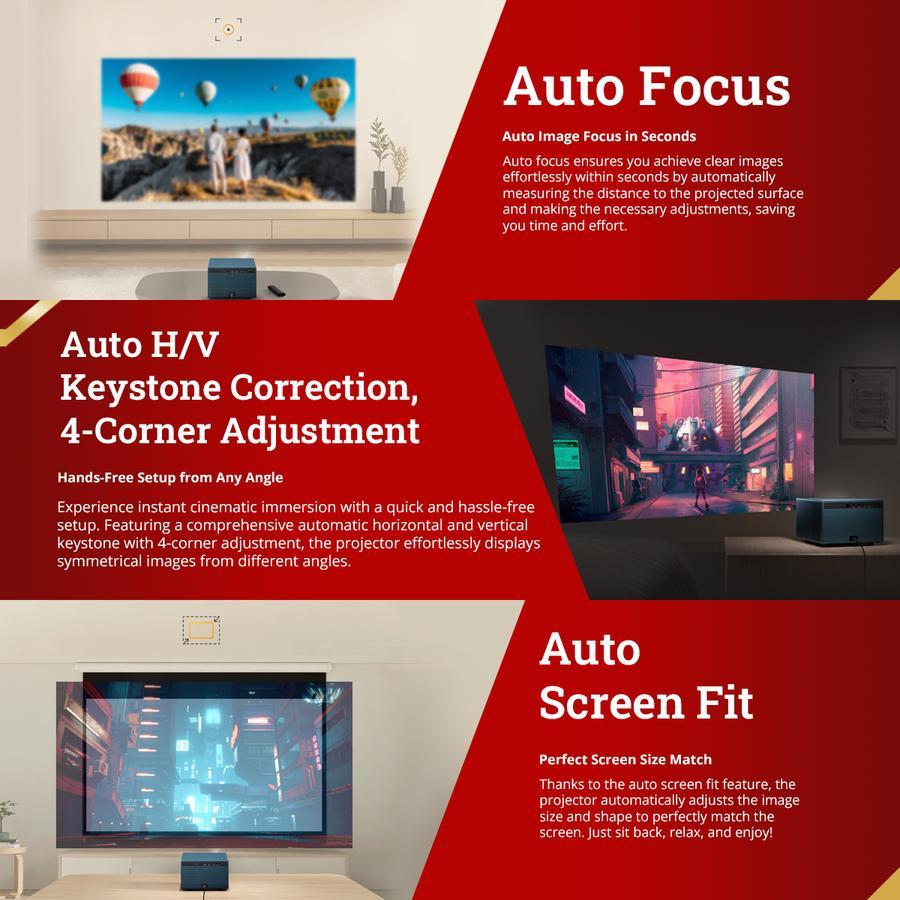 ViewSonic Smart Projector Proyektor LX60HD | LX60 with Google TV Full HD 1080P_4