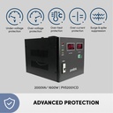Stabilizer PROLINK PVS2001CD AVR Servo Motor Controlled 2000VA_3