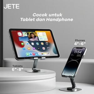 Holder HP JETE HM1 | HM2 Dudukan HP Stand Phone Metal Material Foldable Design 1_2
