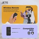 JETE Tripod Bluetooth Tongsis Selfie Stick 1,8m + Remote Tripod 2 in 1JETE H15 -_2