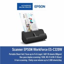 Epson WorkForce ES-C320W Wi-Fi Portable Sheet-fed Document Scanner ES C320W A4 F_2