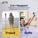 JETE Tripod Bluetooth Tongsis Selfie Stick 1,8m + Remote Tripod 2 in 1JETE H15 -_4