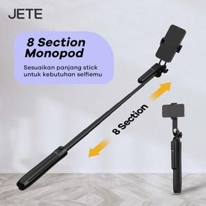 JETE Tripod Bluetooth Tongsis Selfie Stick 1,8m + Remote Tripod 2 in 1JETE H15 -_5