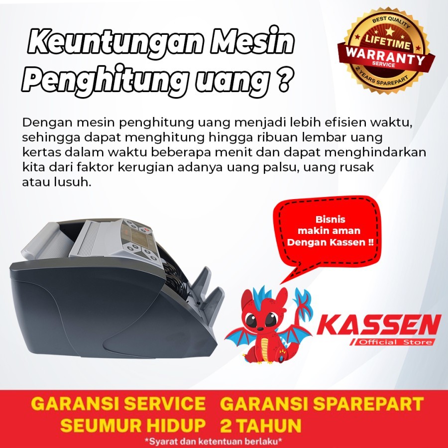 MESIN PENGHITUNG UANG KASSEN MC20 MONEY BILL COUNTER MC 20_3
