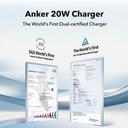 Charger Anker Zolo GaN 20W Adaptor Kepala Charger Type C to Lightning PD Ice-Coo_4