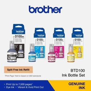 Tinta Brother Ink Tank BTD100 | BT100BK, BTD100C, BTD100M, BTD100Y- OriginaL FOR_3