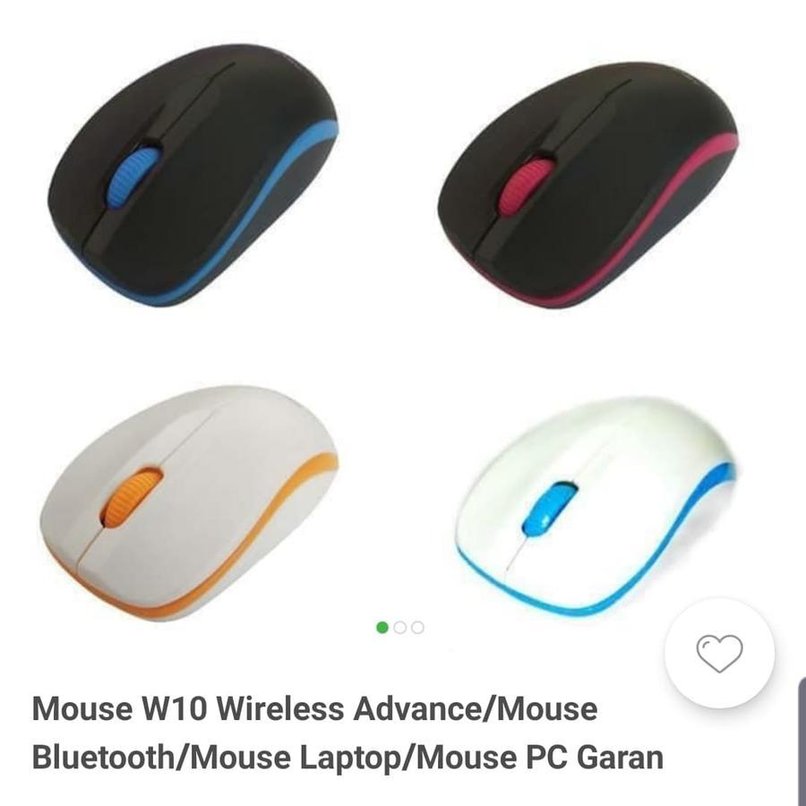 MOUSE WIRELESS BLUETOOTH ADVANCE W10 2.4G 1600 DPI switchable_2
