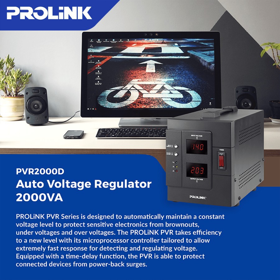 Stabilizer Prolink PVR1000D Stavolt AVR Relay Controlled PVR 1000D_2