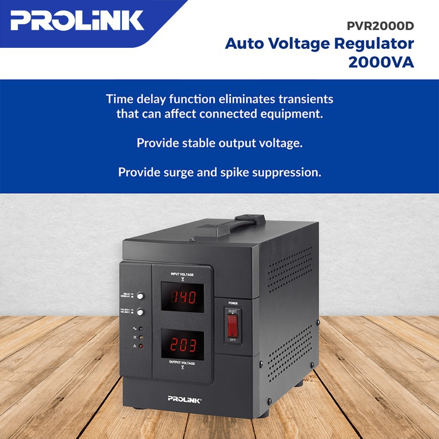 Stabilizer Prolink PVR1000D Stavolt AVR Relay Controlled PVR 1000D_3