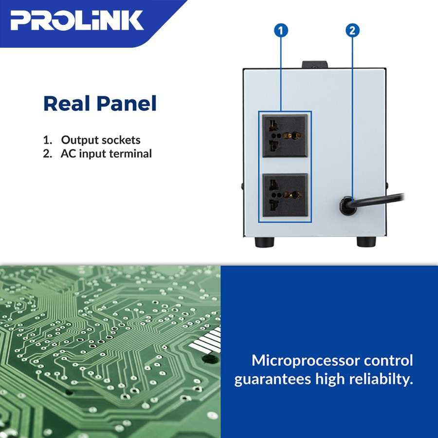 Stabilizer Prolink PVR1000D Stavolt AVR Relay Controlled PVR 1000D_4